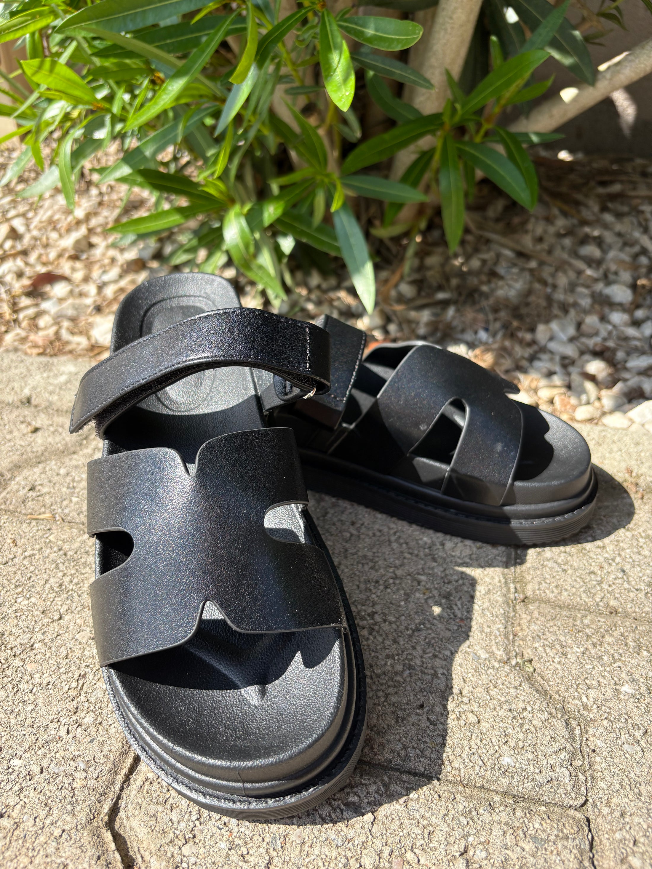 SANDALES NOIR INSPI H