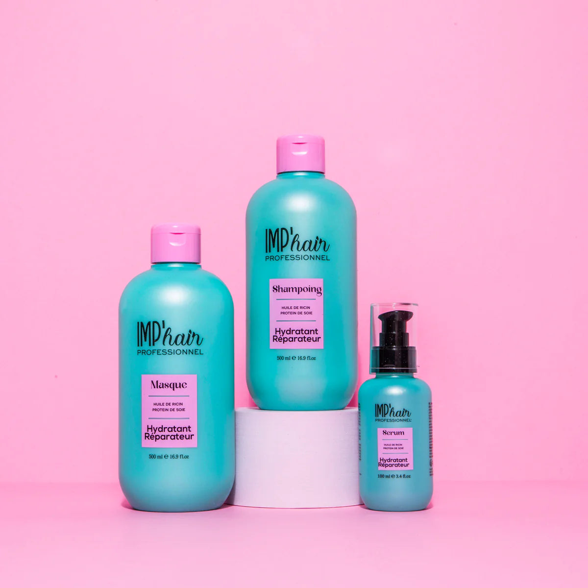 TRIO SHAMPOING MASQUE & SÉRUM RICIN & PROTÉINE DE SOIE