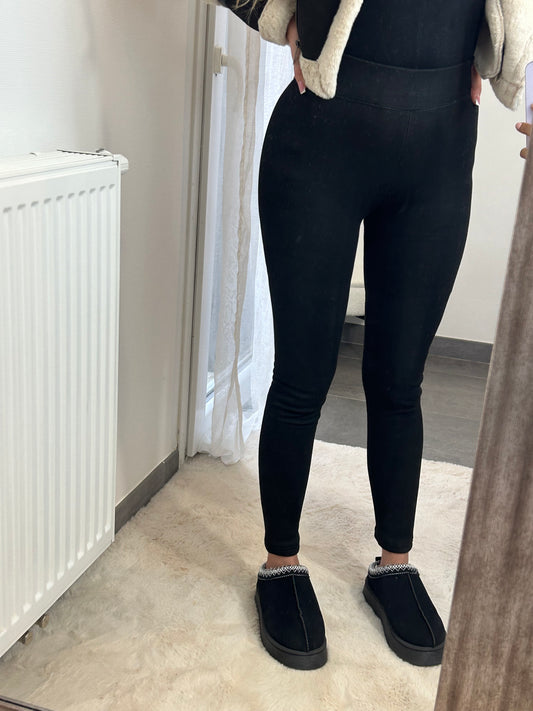 LEGGING CÔTELÉ DOUBLÉ POLAIRE