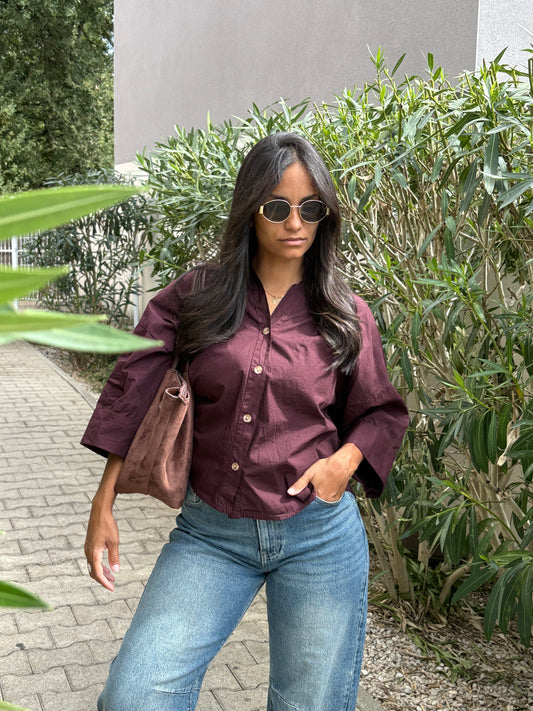 CHEMISE AMAYA BORDEAUX