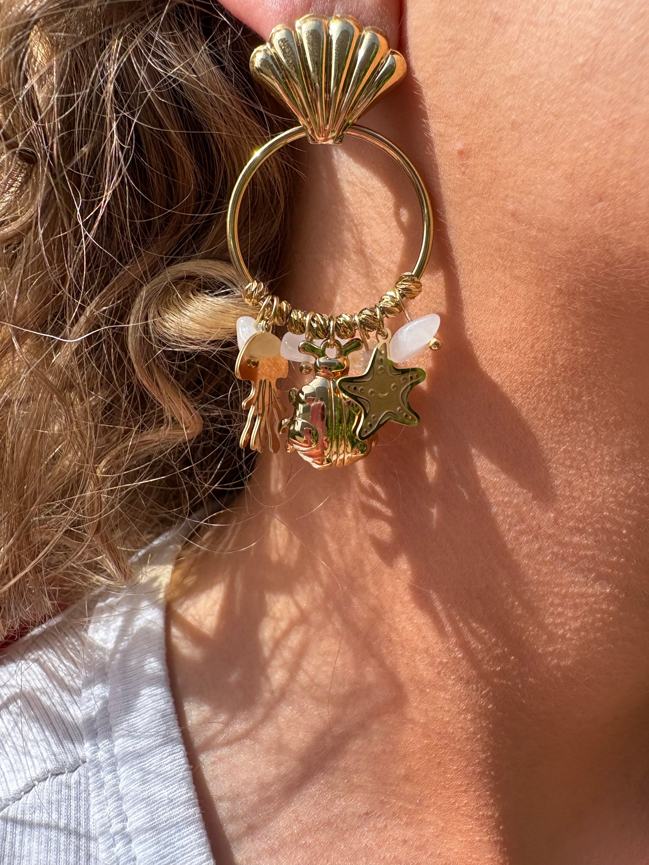 BOUCLE D’OREILLE COQUILLAGE
