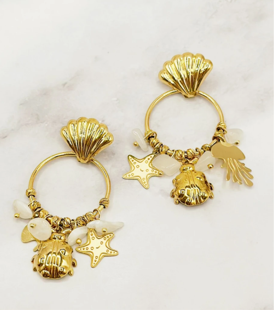 BOUCLE D’OREILLE COQUILLAGE