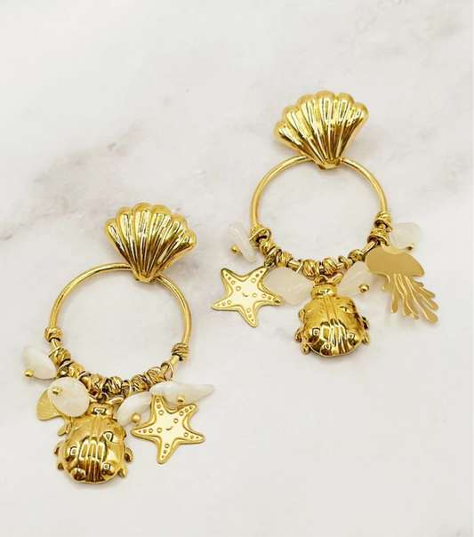 BOUCLE D’OREILLE COQUILLAGE