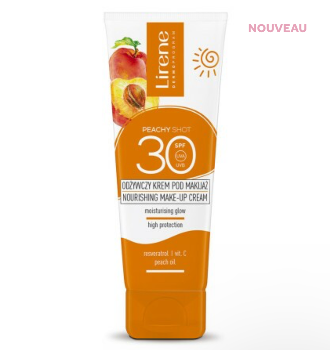 CRÈME VISAGE PROTECTRICE & ILLUMINATRICE À LA PÊCHE SPF 30