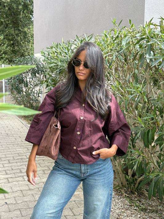 CHEMISE AMAYA BORDEAUX