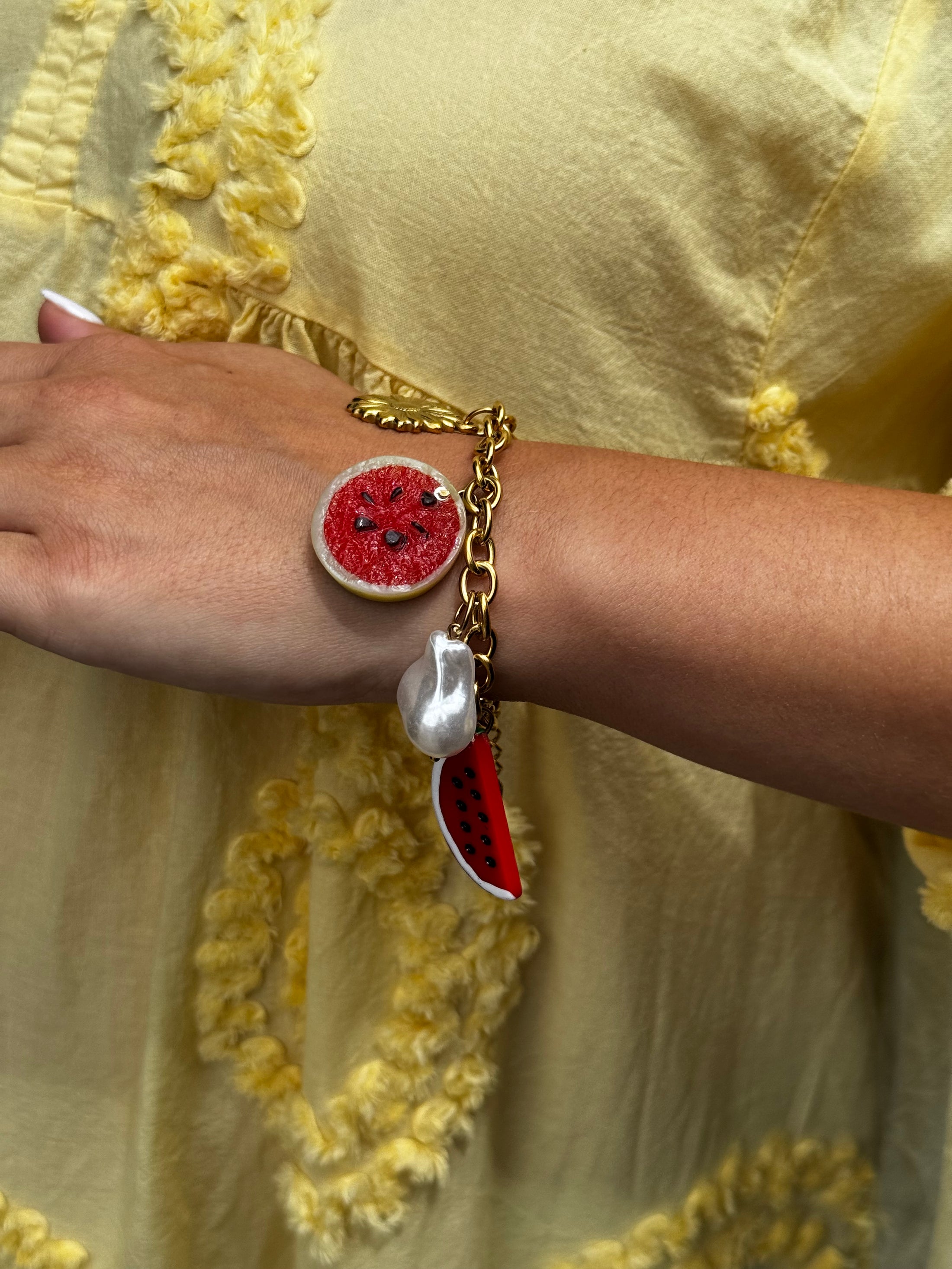 BRACELET CŒUR DE PASTÈQUE🍉