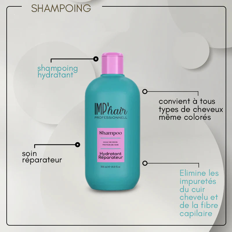 TRIO SHAMPOING MASQUE & SÉRUM RICIN & PROTÉINE DE SOIE