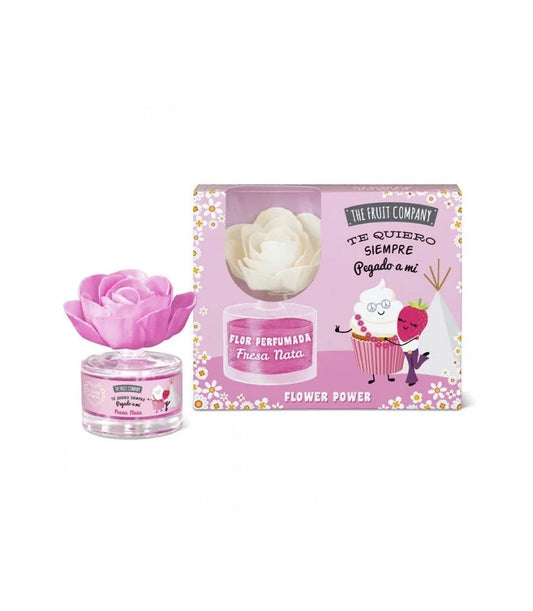 COFFRET FLEUR MIKADO FRAISE CHANTILLY