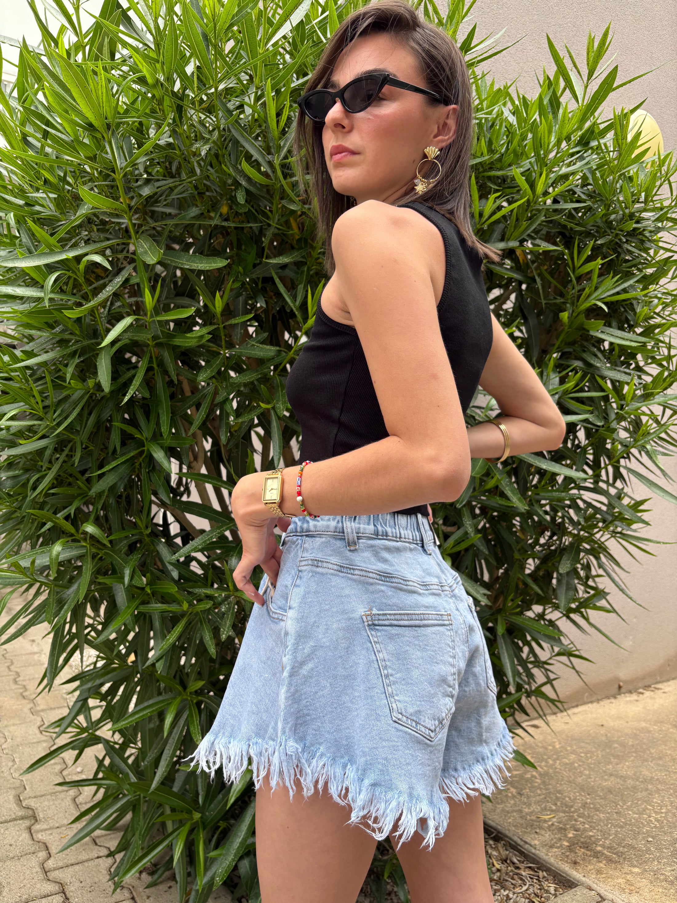 SHORT EN JEAN BALLON