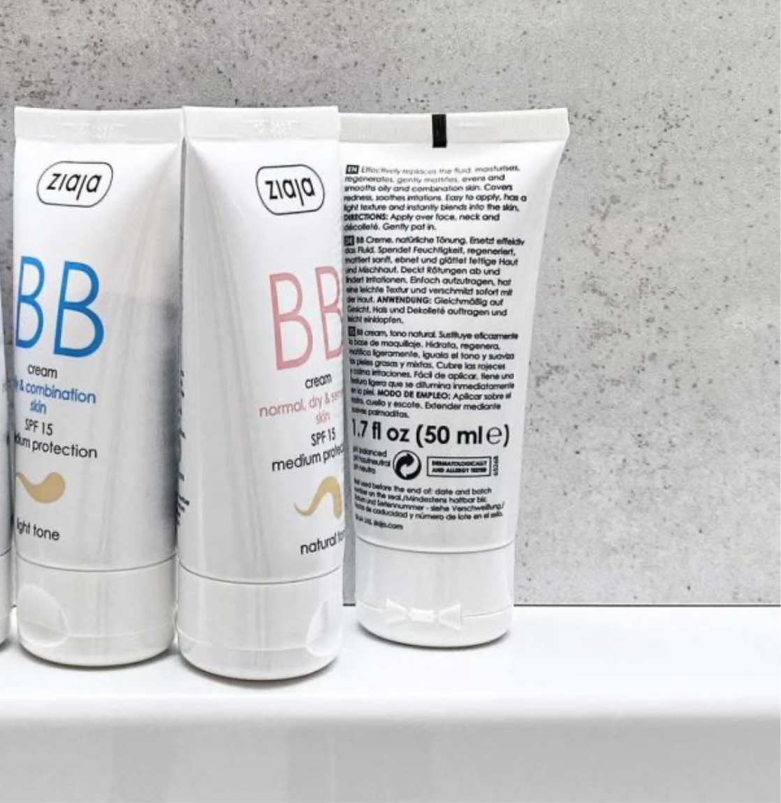 BB CRÈME POUR PEAU SÈCHE ET SENSIBLE.