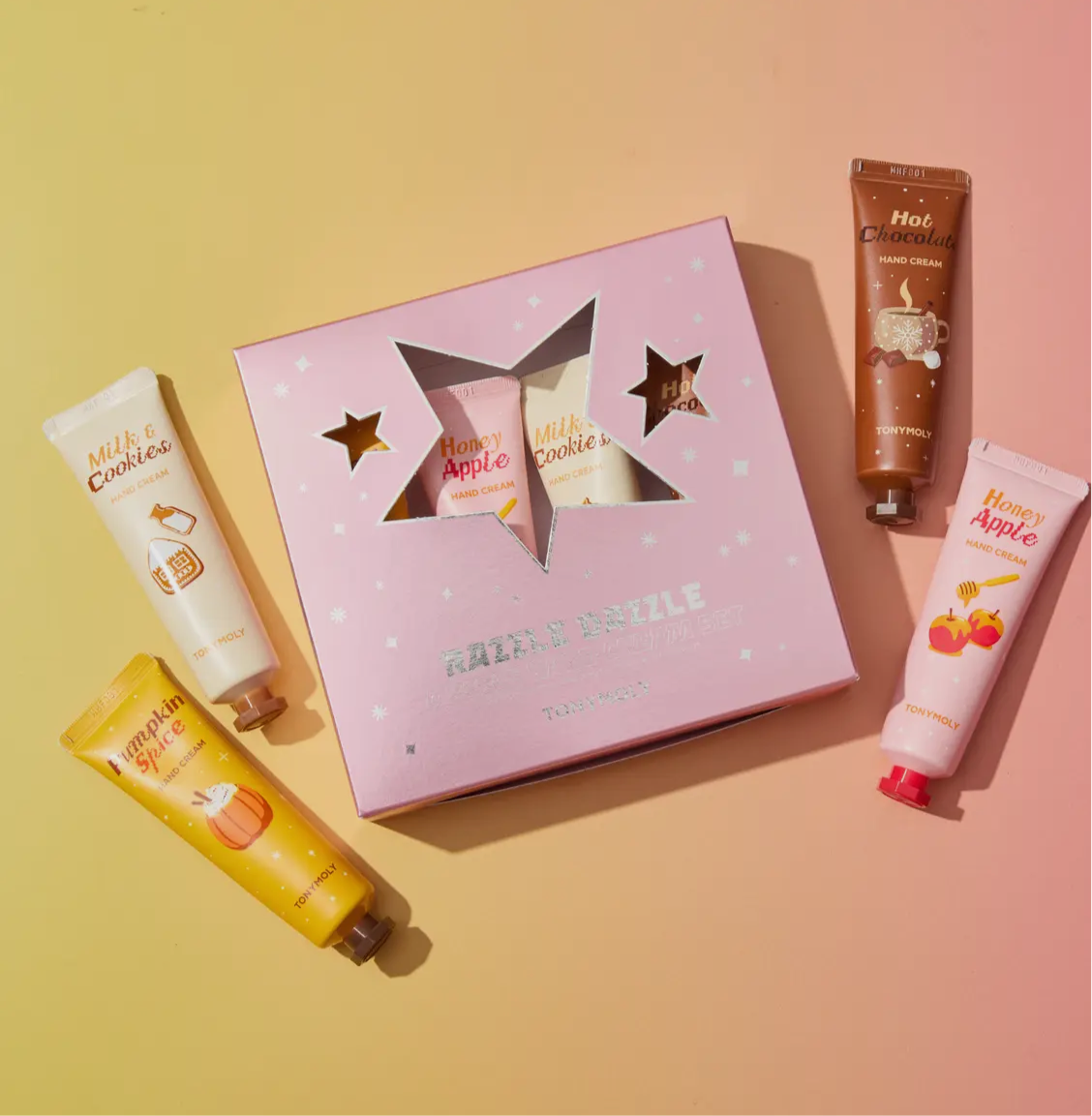 Coffret cadeau de 4 crèmes pour les mains Razzle Dazzle