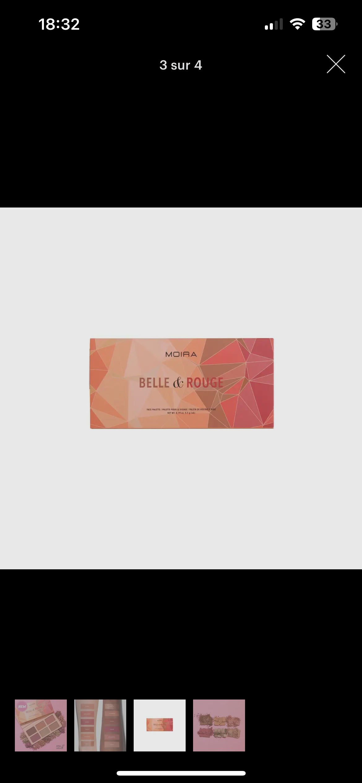 PALETTE MOIRA BELLE & ROUGE